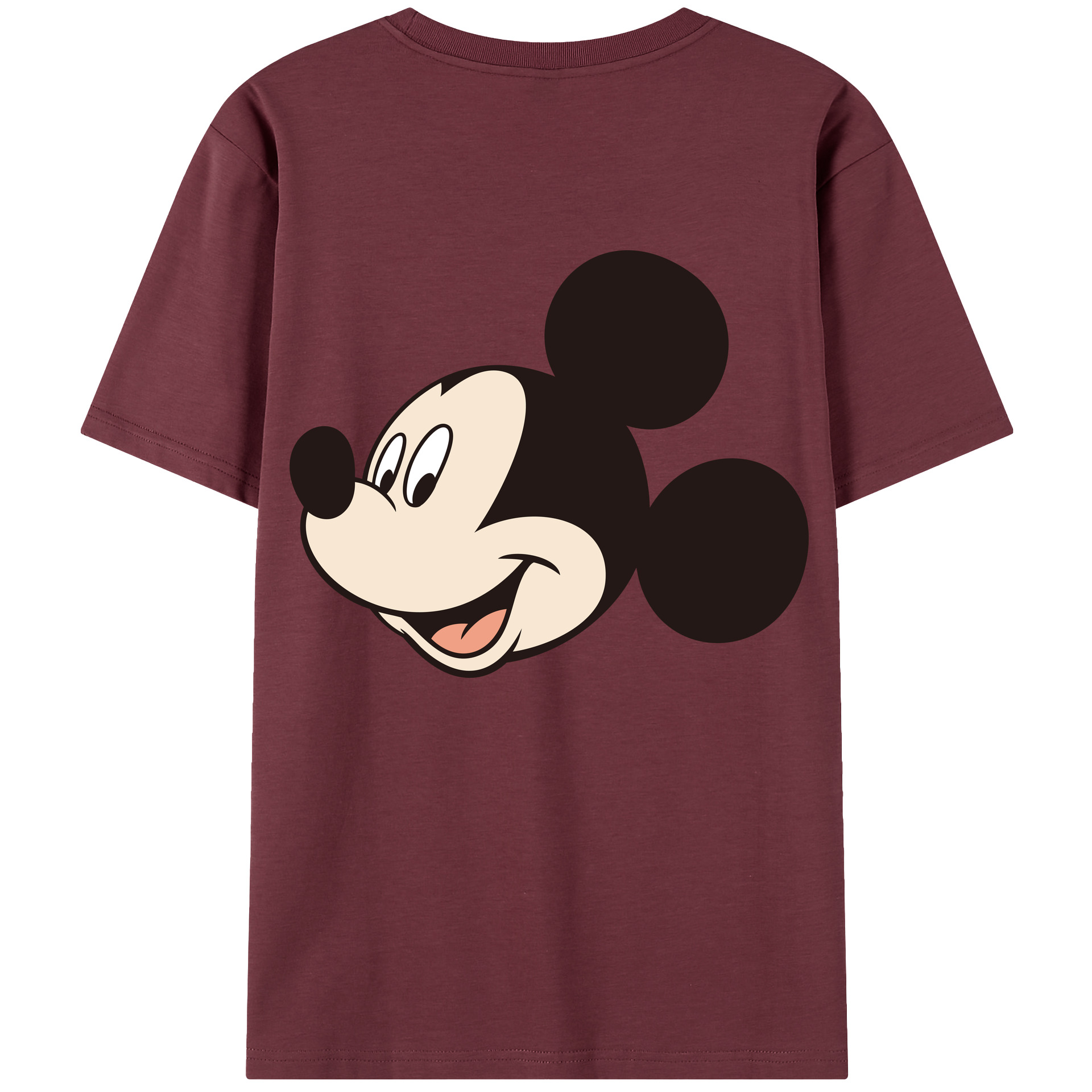 （画像用） ミッキーマウス Mickey Mouse 綿100％半袖Tシャツ（背面プリント）